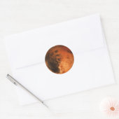 Sticker Rond PLANET MARS (système solaire) ~ (Enveloppe)