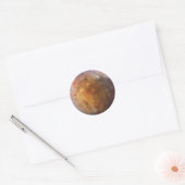 Sticker Rond PLANET PLUTO (système solaire) ~ (Enveloppe)