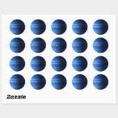Sticker Rond PLANET URANUS v2 (système solaire) ~ (Feuille)