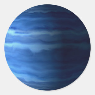 Sticker Rond PLANET URANUS v2 (système solaire) ~