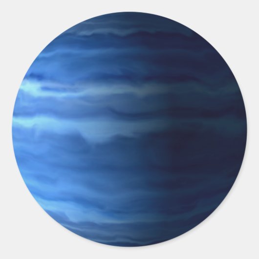 Sticker Rond PLANET URANUS v2 (système solaire) ~ (Devant)