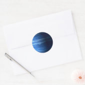 Sticker Rond PLANET URANUS v2 (système solaire) ~ (Enveloppe)
