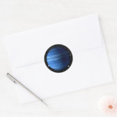 Sticker Rond PLANET URANUS v.2 arrière - plan étoile (système s (Enveloppe)