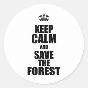 Sticker Rond Planète De l'environnement dire la protection clim