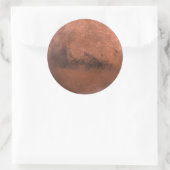 Sticker Rond planète rouge Mars (Sac)