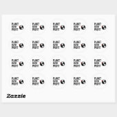 Sticker Rond Planète sur le profit (Feuille)