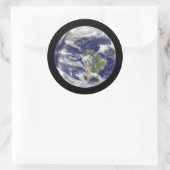 Sticker Rond Planète Terre dans l'espace photographique Globe (Sac)
