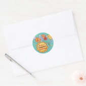 Sticker Rond Planètes mignonnes Sun Galaxy Anniversaire de enfa (Enveloppe)