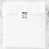 Sticker Rond Planeur | Cadeaux de pilote de vol de planeur (Sac)