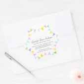 Sticker Rond Planificateur d'événements de fêtes de Bunting (Enveloppe)