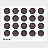 Sticker Rond Planificateur d'événements de luxe (Feuille)