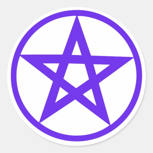 Sticker Rond Planning Pentagram (Devant)