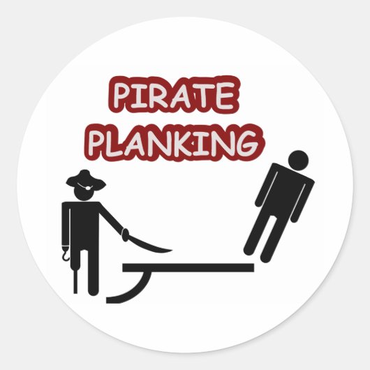 Sticker Rond Plantation de pirates (Devant)