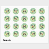 Sticker Rond Plante (Feuille)