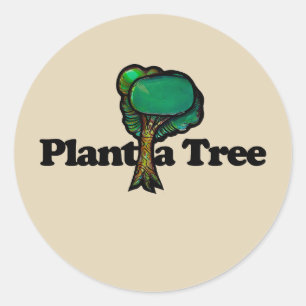 Sticker Rond Plante a Tree Nature Amateurs Arbres