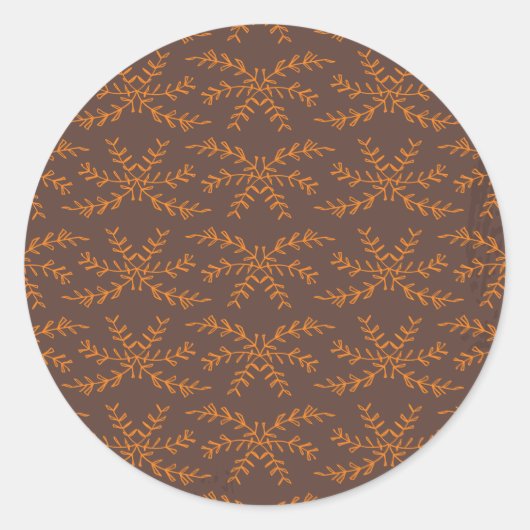 Sticker Rond plante botanique (Devant)