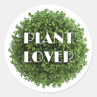 Sticker rond plante Lover