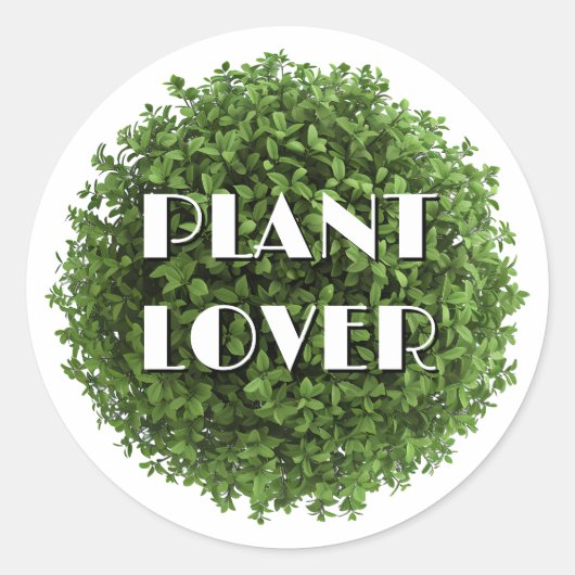 Sticker rond plante Lover (Devant)