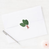 Sticker Rond Plante Rhubarb (Enveloppe)