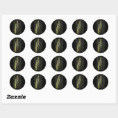 Sticker Rond Plante vert (Feuille)