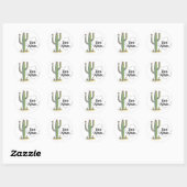Sticker Rond Plantes et fleurs (Feuille)