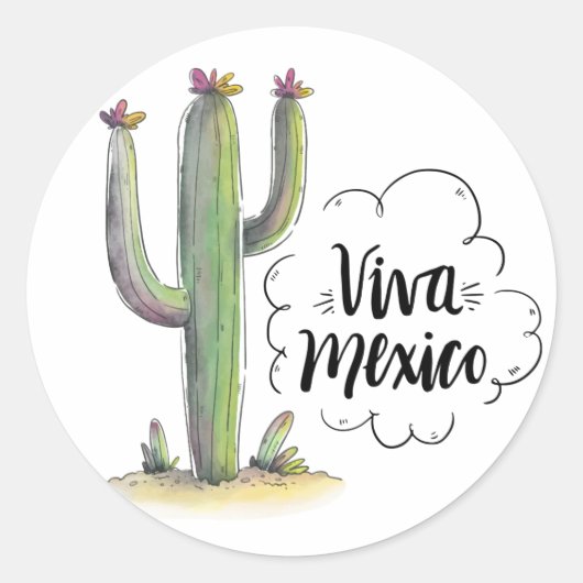 Sticker Rond Plantes et fleurs (Devant)