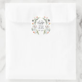 Sticker Rond Plantes et fleurs (Sac)