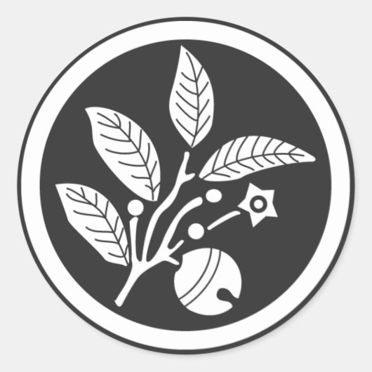 Sticker Rond plantes [Famille Crest] (Devant)
