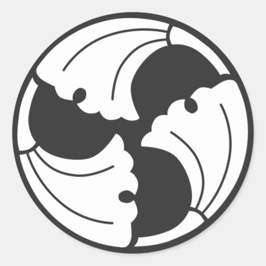 Sticker Rond plantes [Famille Crest] (Devant)