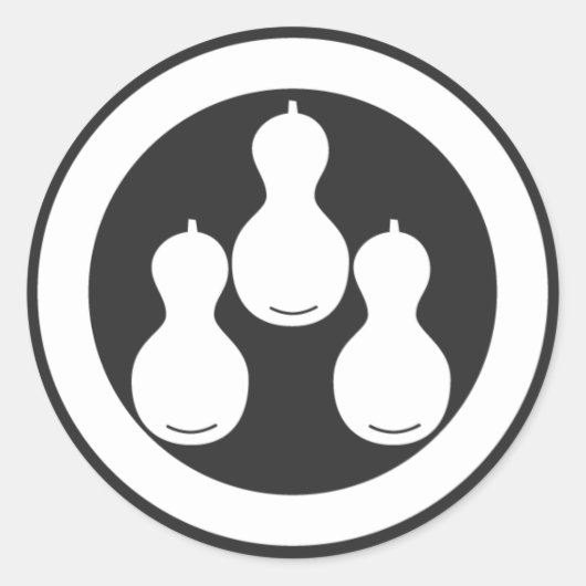 Sticker Rond plantes [Famille Crest] (Devant)