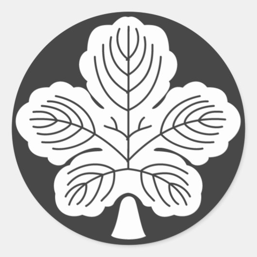 Sticker Rond plantes [Famille Crest] (Devant)