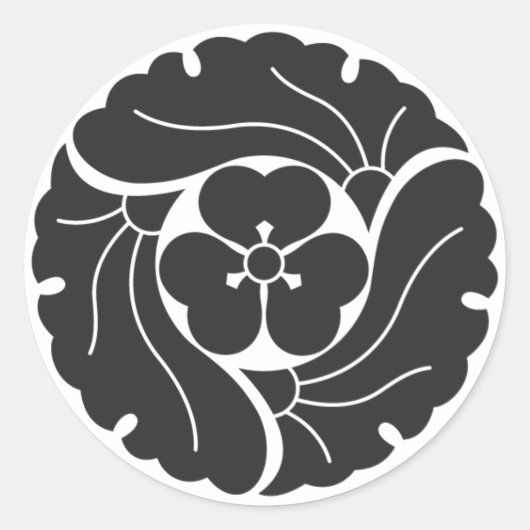 Sticker Rond plantes [Famille Crest] (Devant)