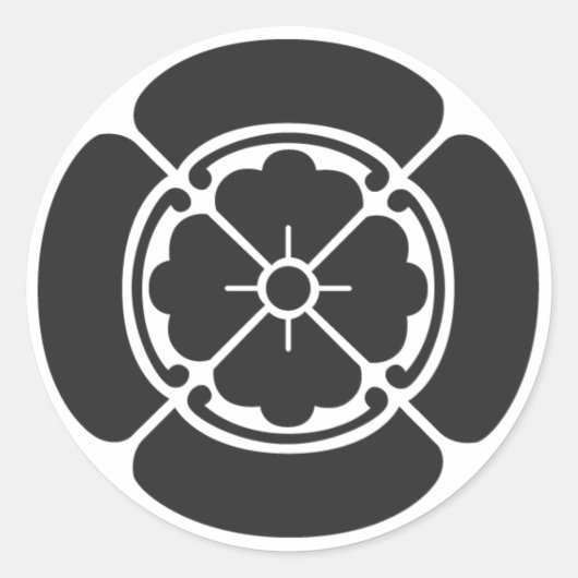 Sticker Rond plantes [Famille Crest] (Devant)