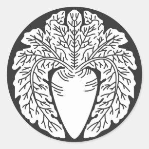 Sticker Rond plantes [Famille Crest]