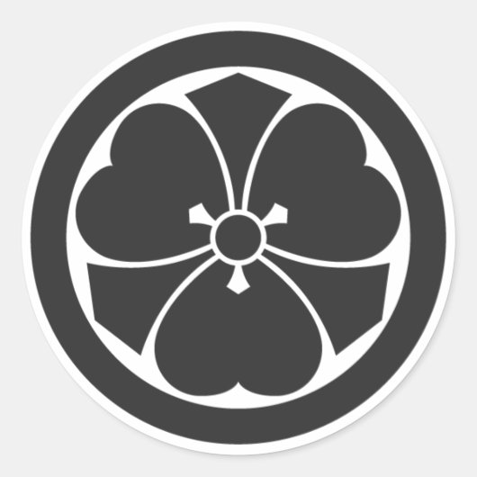 Sticker Rond plantes [Famille Crest] (Devant)