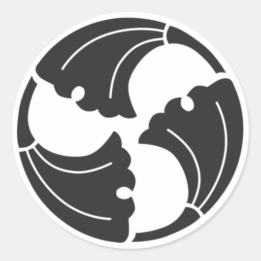 Sticker Rond plantes [Famille Crest] (Devant)