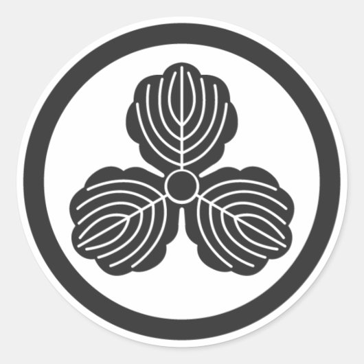 Sticker Rond plantes [Famille Crest] (Devant)