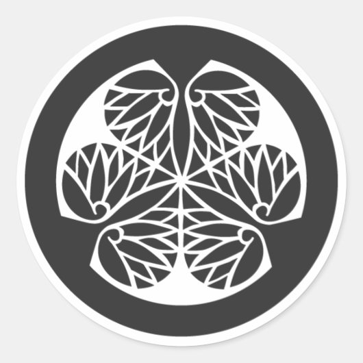 Sticker Rond plantes [Famille Crest] (Devant)