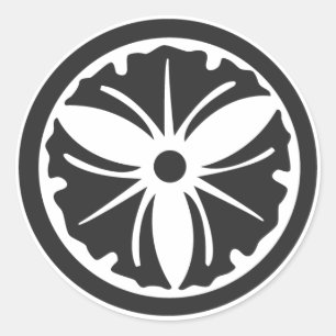 Sticker Rond plantes [Famille Crest]