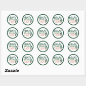 Sticker Rond Plants Garden (Feuille)
