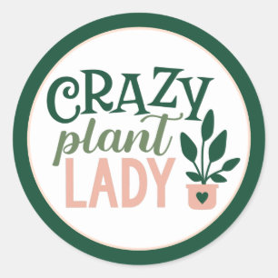 Sticker Rond Plants Garden