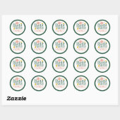 Sticker Rond Plants Garden (Feuille)