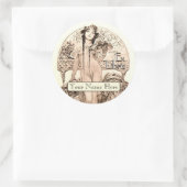 Sticker Rond Plaque (Sac)