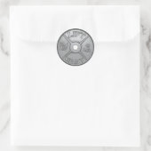 Sticker Rond Plaque Barbell - Ascenseur Lourd (Sac)