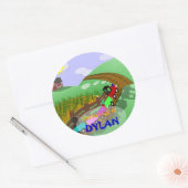 Sticker Rond Plaque Choo choo (Enveloppe)