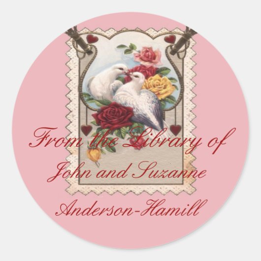 Sticker Rond Plaque Couples (Devant)
