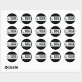 Sticker Rond Plaque d'appoint ND (Feuille)