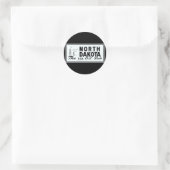 Sticker Rond Plaque d'appoint ND (Sac)