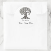 Sticker Rond Plaque de lecture de l'arborescence (Sac)