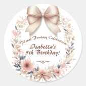 Sticker Rond Plaque de papier (Devant)